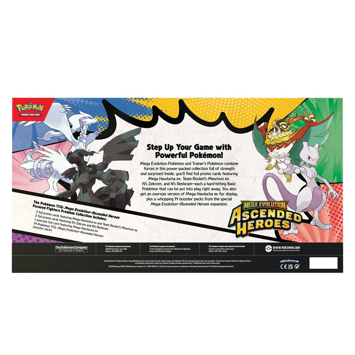 Pokémon TCG: Mega Evolution Ascended Heroes Focused Fighters Premium Collection (Sam's Club Exclusive) - Pre-Order, Ships in 1-2 Weeks