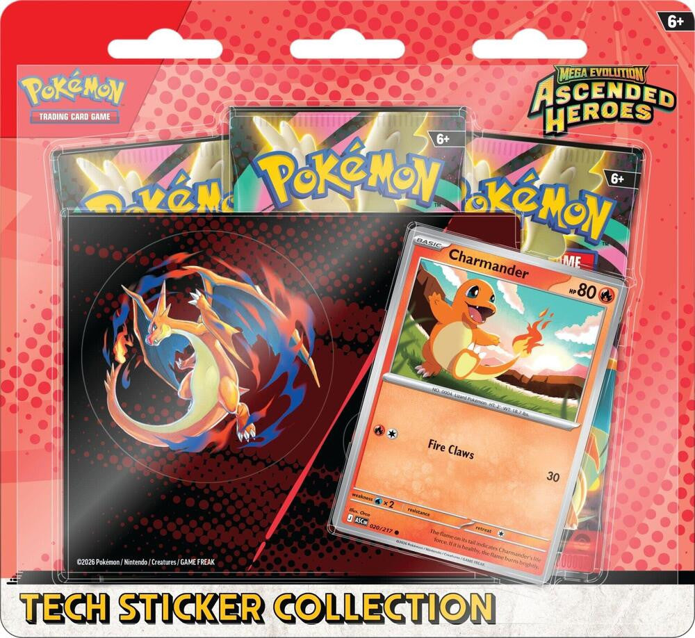 Pokemon TCG: Mega Evolution - Ascended Heroes Tech Sticker Collection (Charmander)
