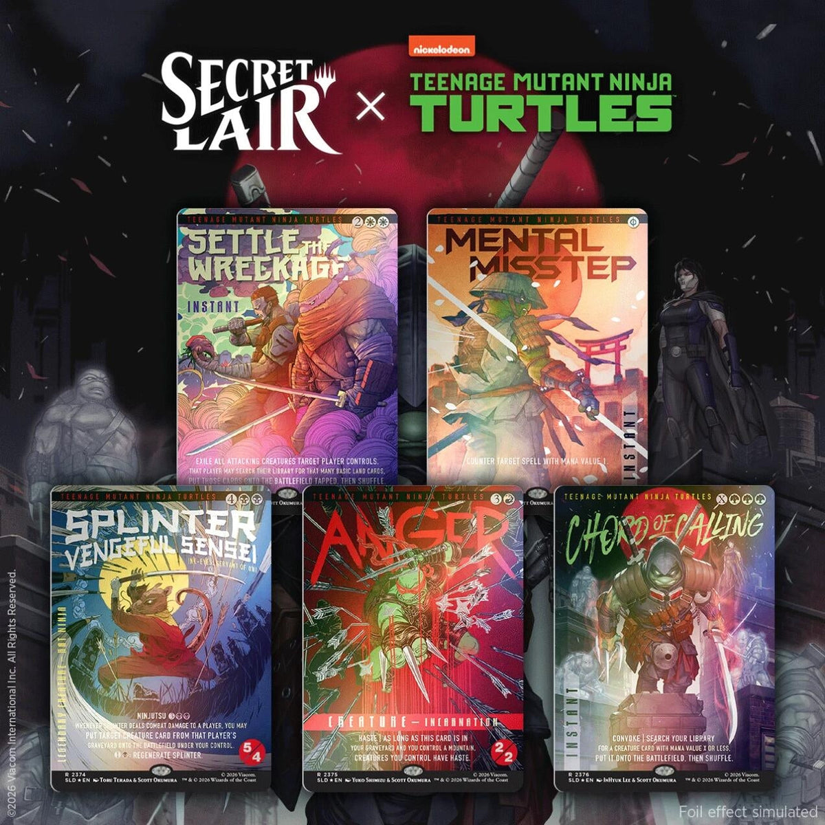 Magic The Gathering: Secret Lair Drop: Secret Lair x Teenage Mutant Ninja Turtles: The Last Ronin - Traditional Foil Edition