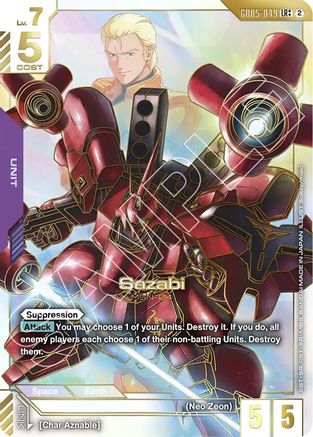 Sazabi (LR++) (GD05-049) - Holofoil