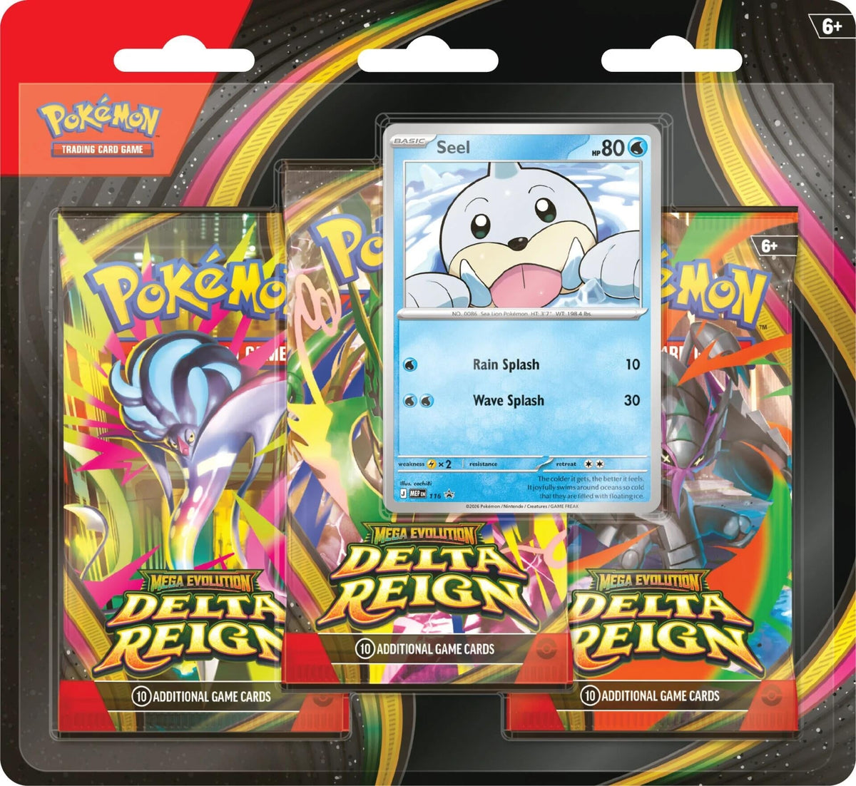 Pokemon TCG: Mega Evolution - Delta Reign 3 Pack Blister [Seel]
