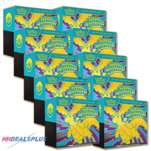Pokemon Ascended Heroes Elite Trainer Box Sealed Case