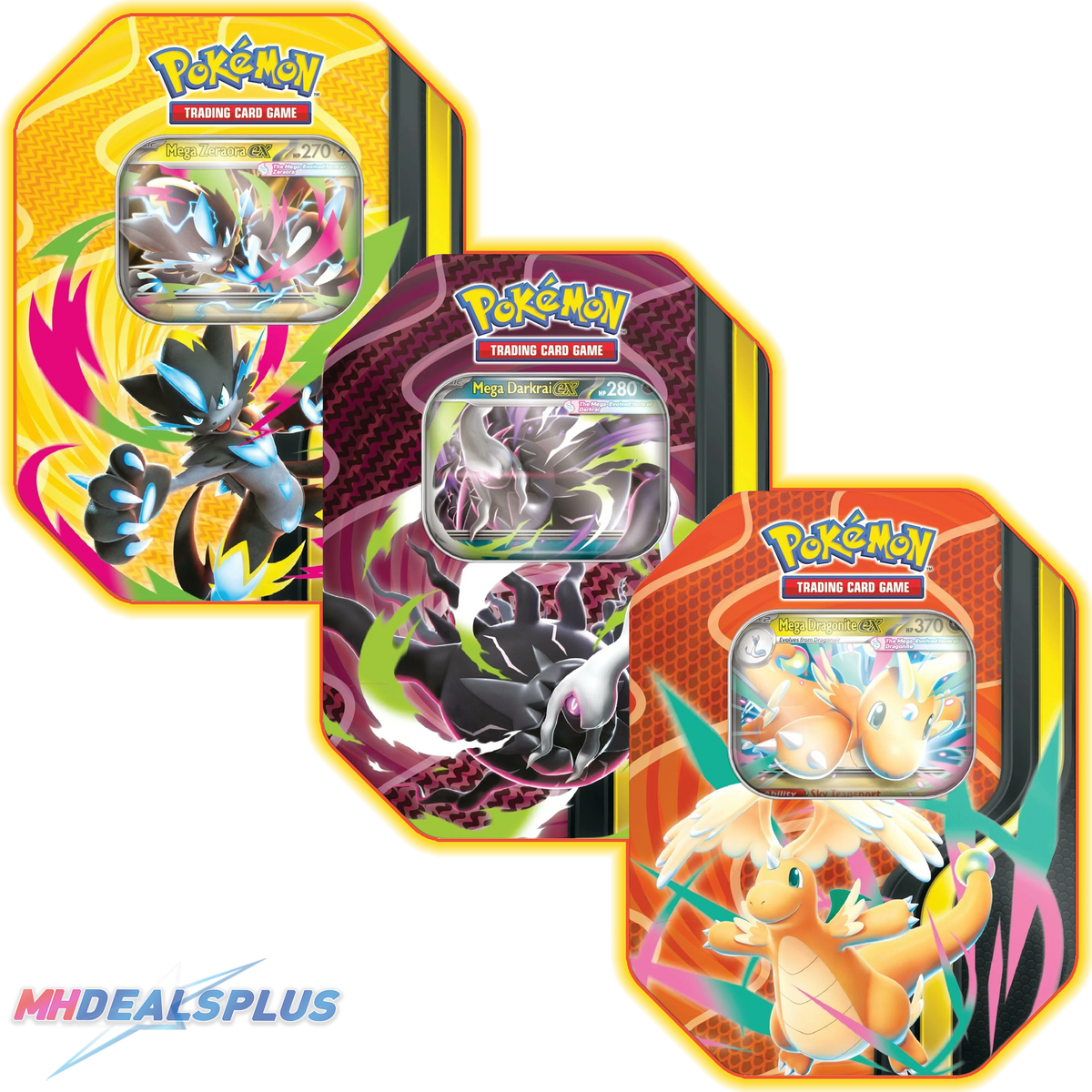 Pokemon Mega Forces Tin Set of 3