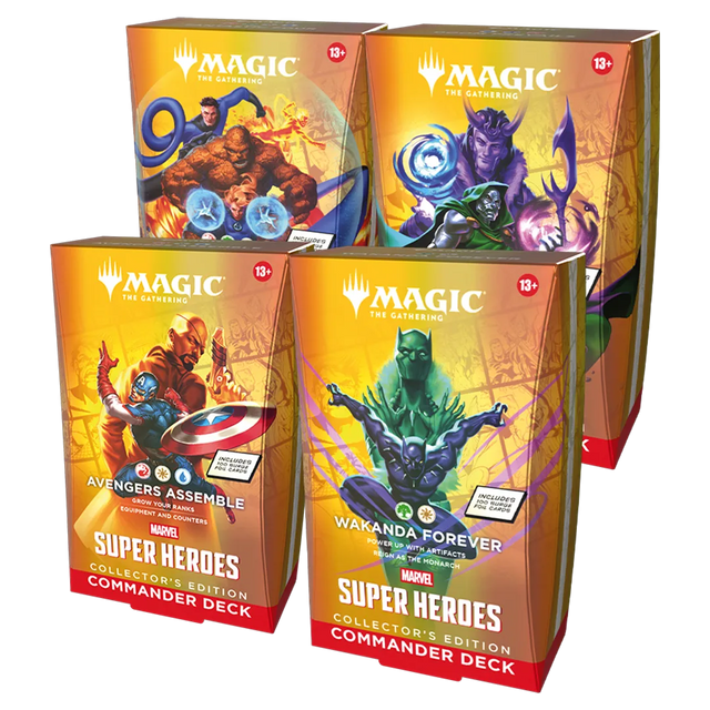 Magic: The Gathering - Marvel Super Heroes Collector's Edition Commander Decks [Set of 4]