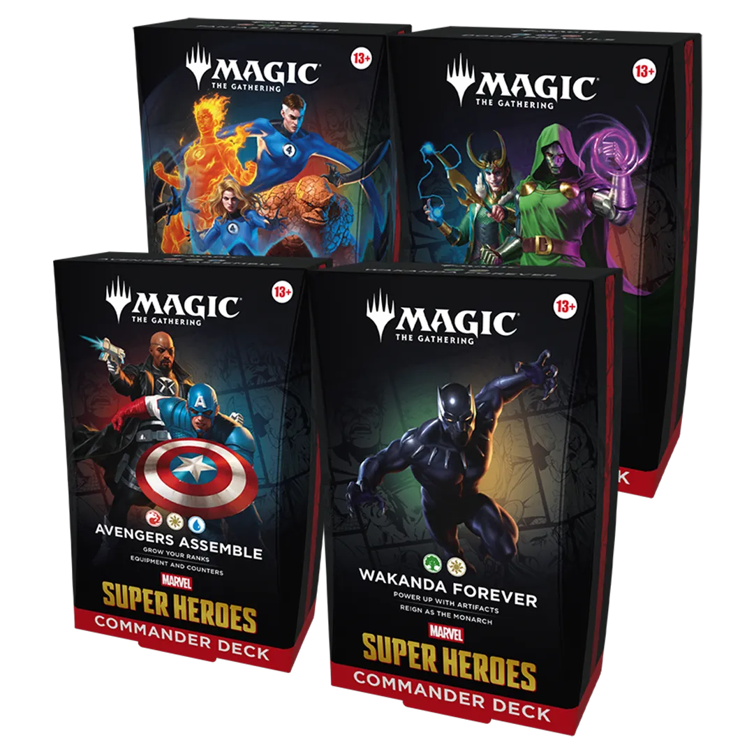 Magic: The Gathering - Marvel Super Heroes Commander Decks [Set of 4]