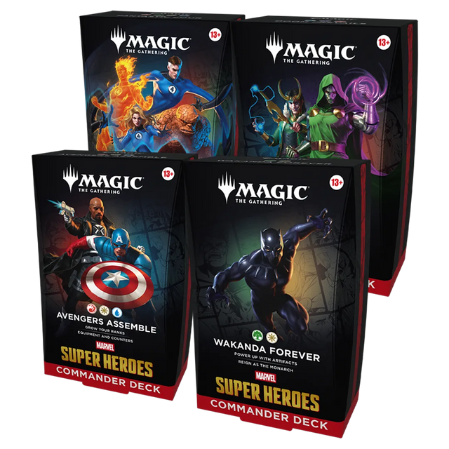 Magic: The Gathering - Marvel Super Heroes Commander Decks [Set of 4]