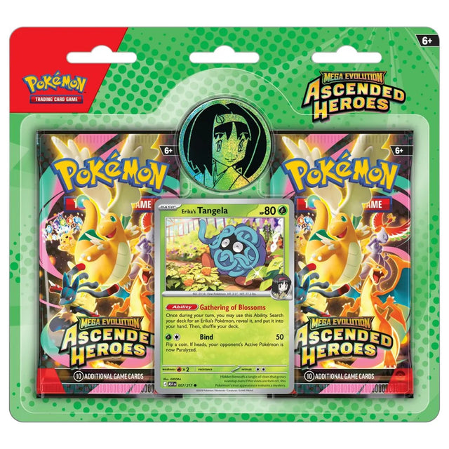 Pokémon TCG: Mega Evolution—Ascended Heroes Erika Promo 2-Pack Blister