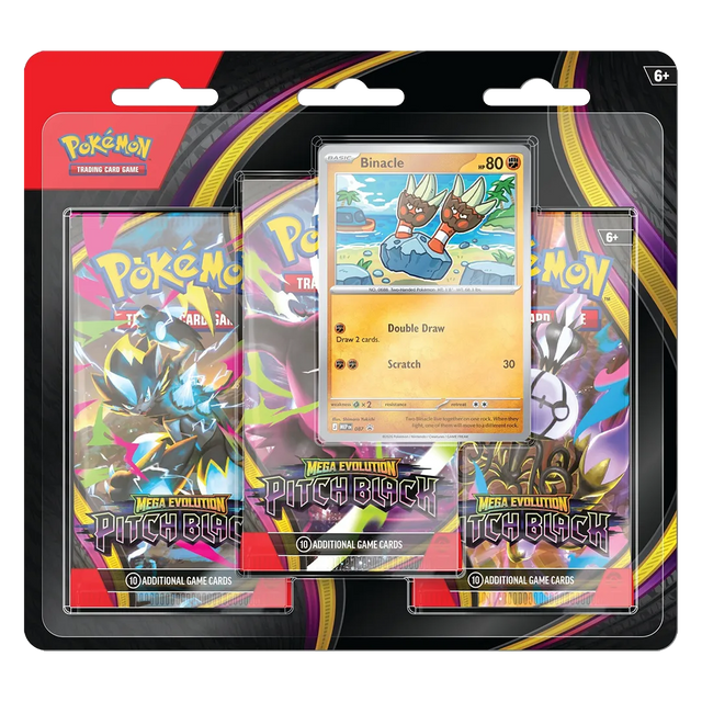 Mega Evolution: Pitch Black - 3-Pack Blister [Binacle]