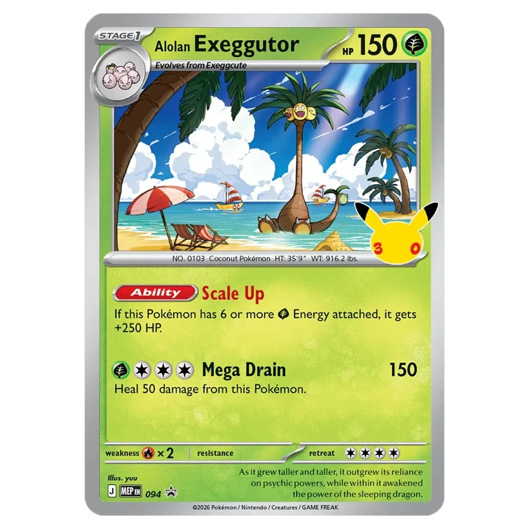Pokémon: 30th Celebration - Alolan Exeggutor & Lucario Tech Sticker Collection [Set of 2]