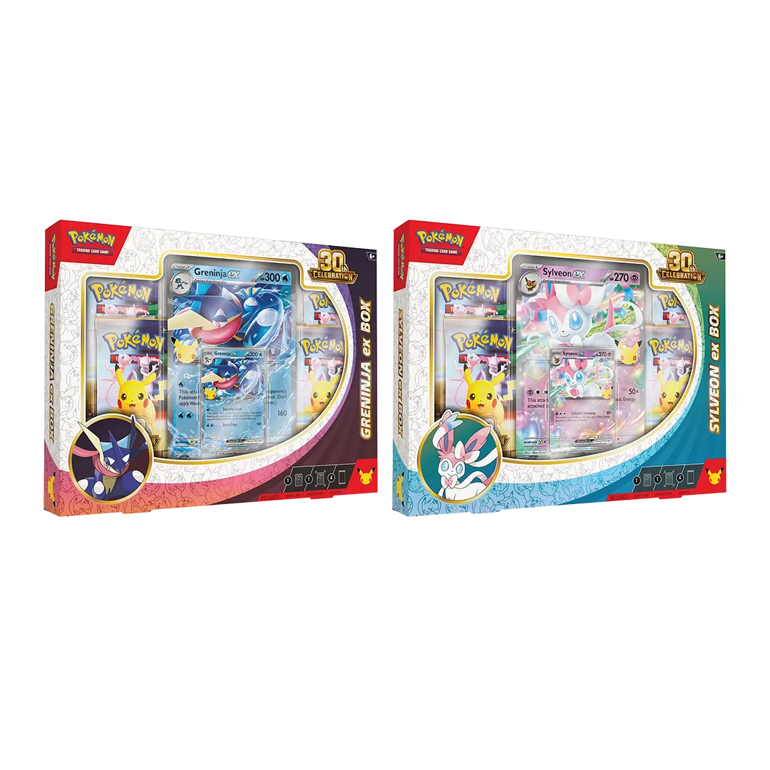 Pokémon: 30th Celebration - Greninja & Sylveon ex Box [Set of 2]