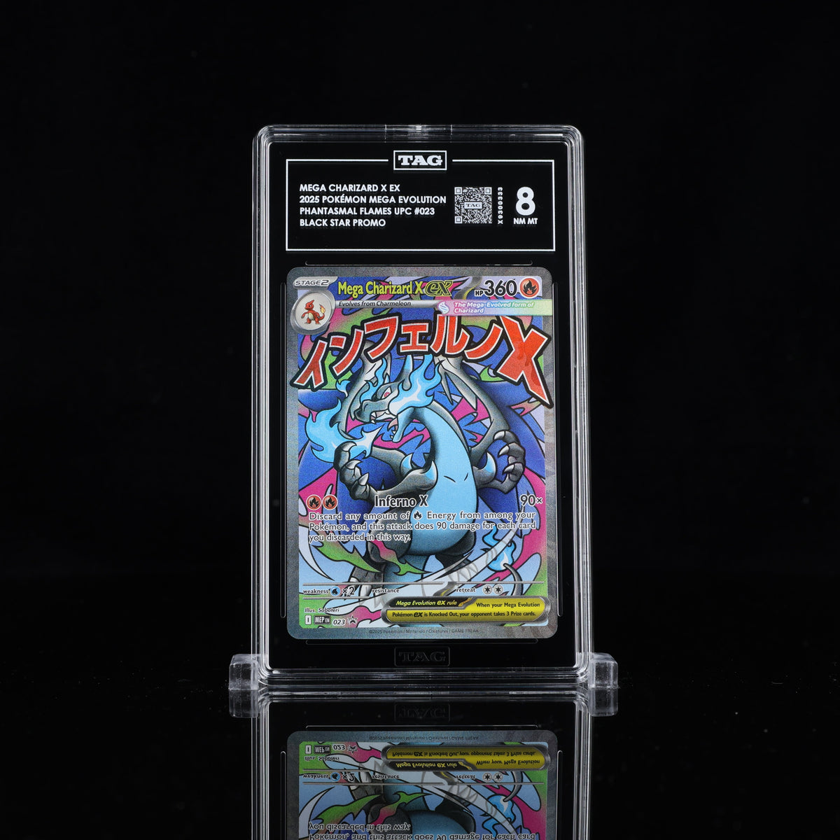 MEGA CHARIZARD X EX 2025 POKÉMON MEGA EVOLUTION BLACK STAR PROMOS #023 TAG 8