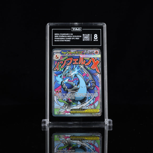 MEGA CHARIZARD X EX 2025 POKÉMON MEGA EVOLUTION BLACK STAR PROMOS #023 TAG 8