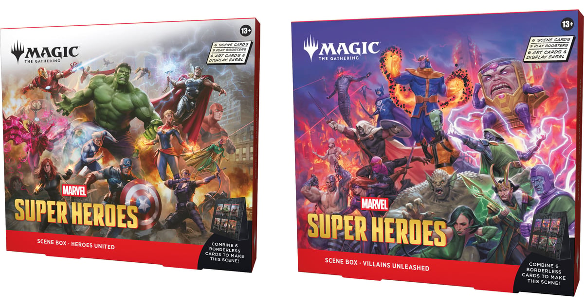 Magic the Gathering: Marvel Super Heroes Scene Box (Set of 2)